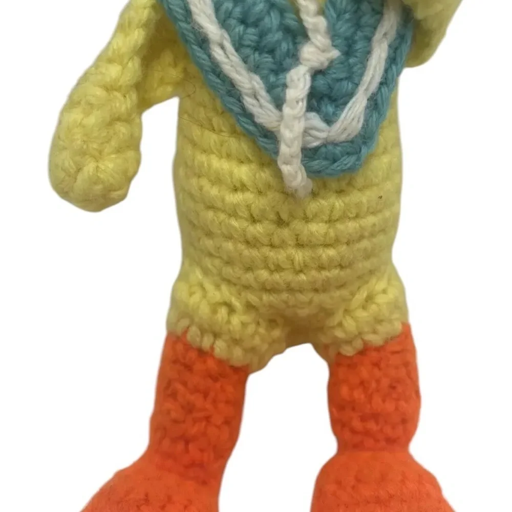 Handmade Knit Crocheted Duck Plush 9